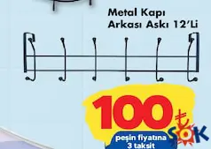 PERİLLA METAL KAPI ARKASI ASKI 12'Lİ fiyat ve kampanya bilgisi